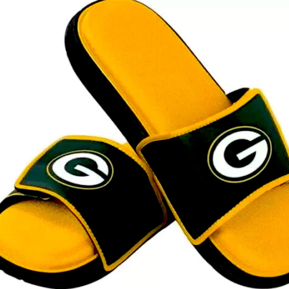 FOCO Green Bay Packers NFL
Mens Foam Sport Slides Team
Color Size S 7-8 Sandals
